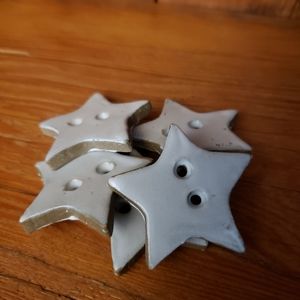 5 Handmade Pottery Buttons